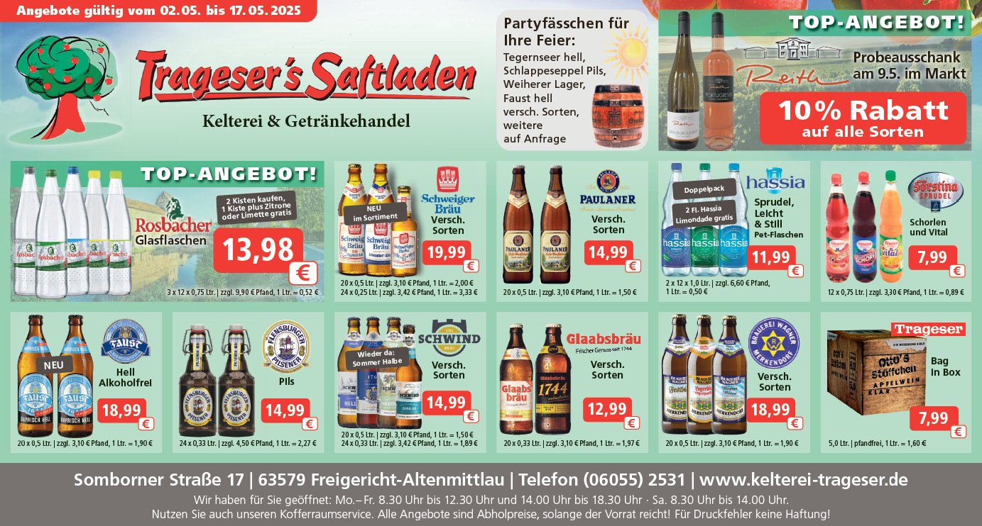Angebot Mai 1 2025